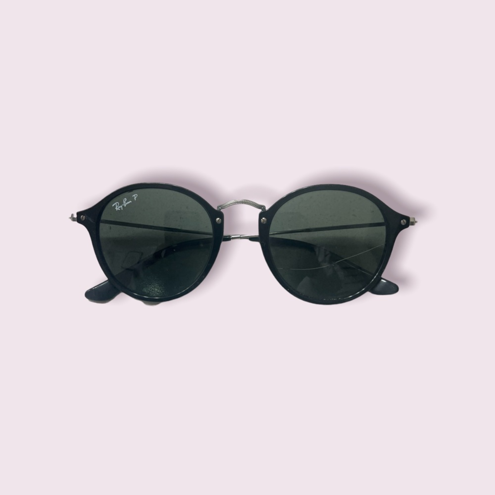 ray ban polarized round fleck